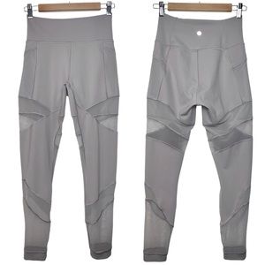 Lululemon Forget The Sweat Tight *25" High Waist Leggings in Dark Chrome Size 8